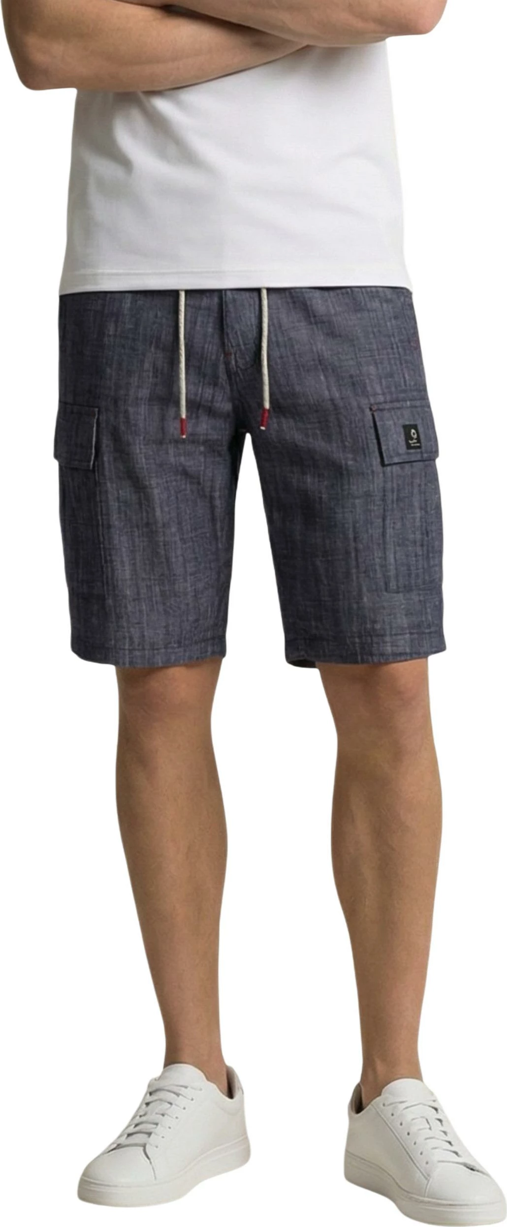 Shorce bermuda për meshkuj YOS BR010585, të kaltër