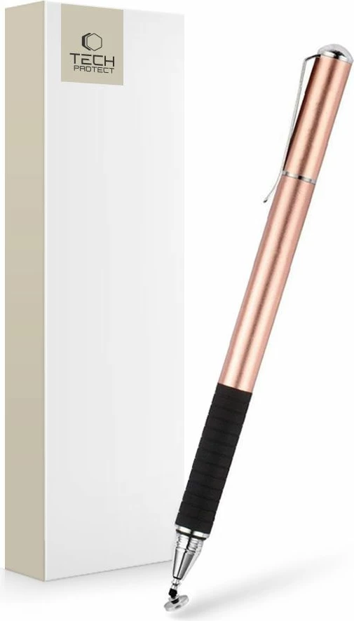 Stylus Tech-Protect Stylus Pen, metal, për smartphone, Rozë