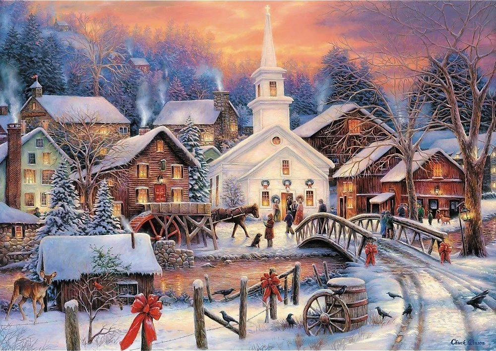 Puzzle Trefl 10602 White Christmas, 1000 pjesë