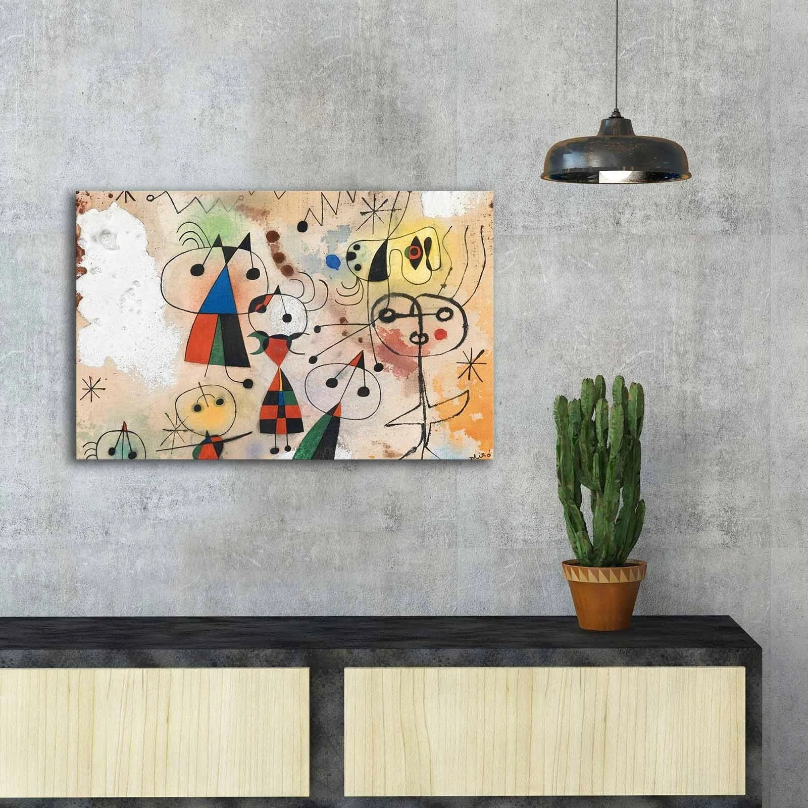 Pikturë dekorative në kanavacë, Harlequin's Carnival, shumëngjyrëshe, 45x70cm