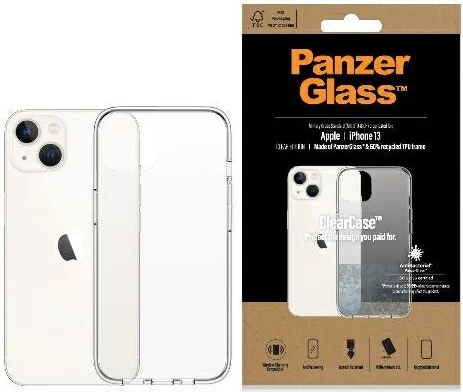 Mbështjellës PanzerGlass ClearCase për iPhone 13/14/15, transparent