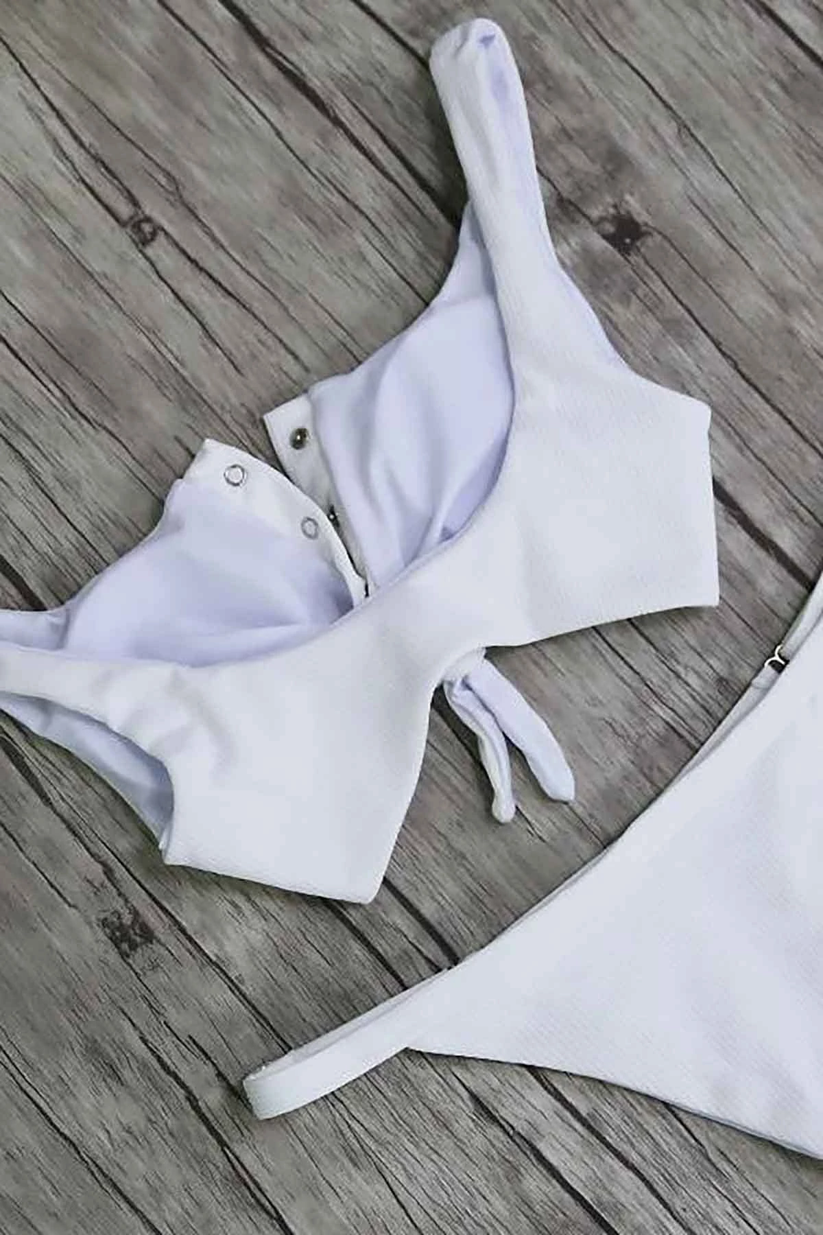 Bikini i bardhë dy pjesësh Jumeon, MS4210-8