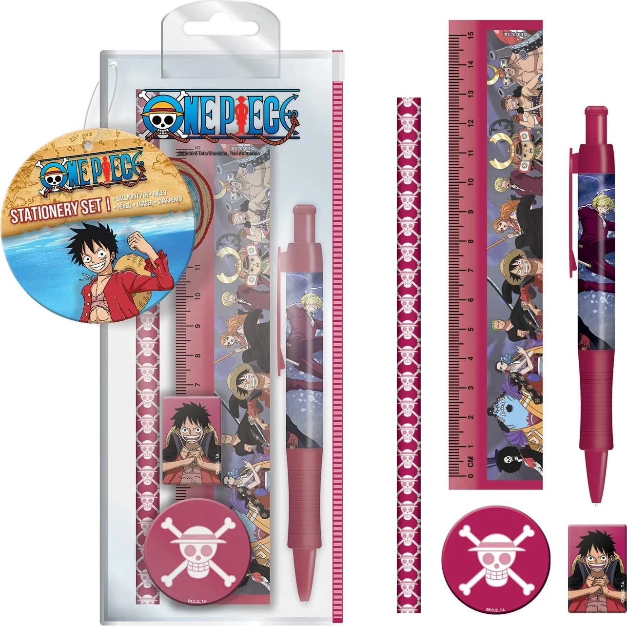Set kancelarie Pyramid International One Piece Wano, 6 copë