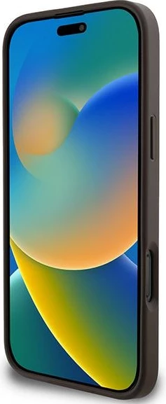 Mbështjellës Guess 4G Big Logo për iPhone 16 Pro, Kafe