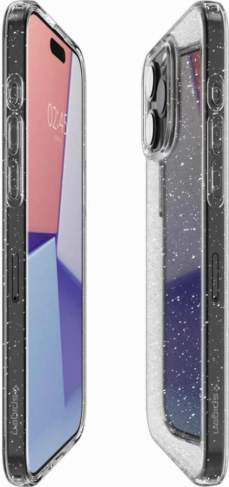 Mbështjellës Spigen Liquid Crystal Glitter për iPhone 15 Pro, Transparent me shkëlqim