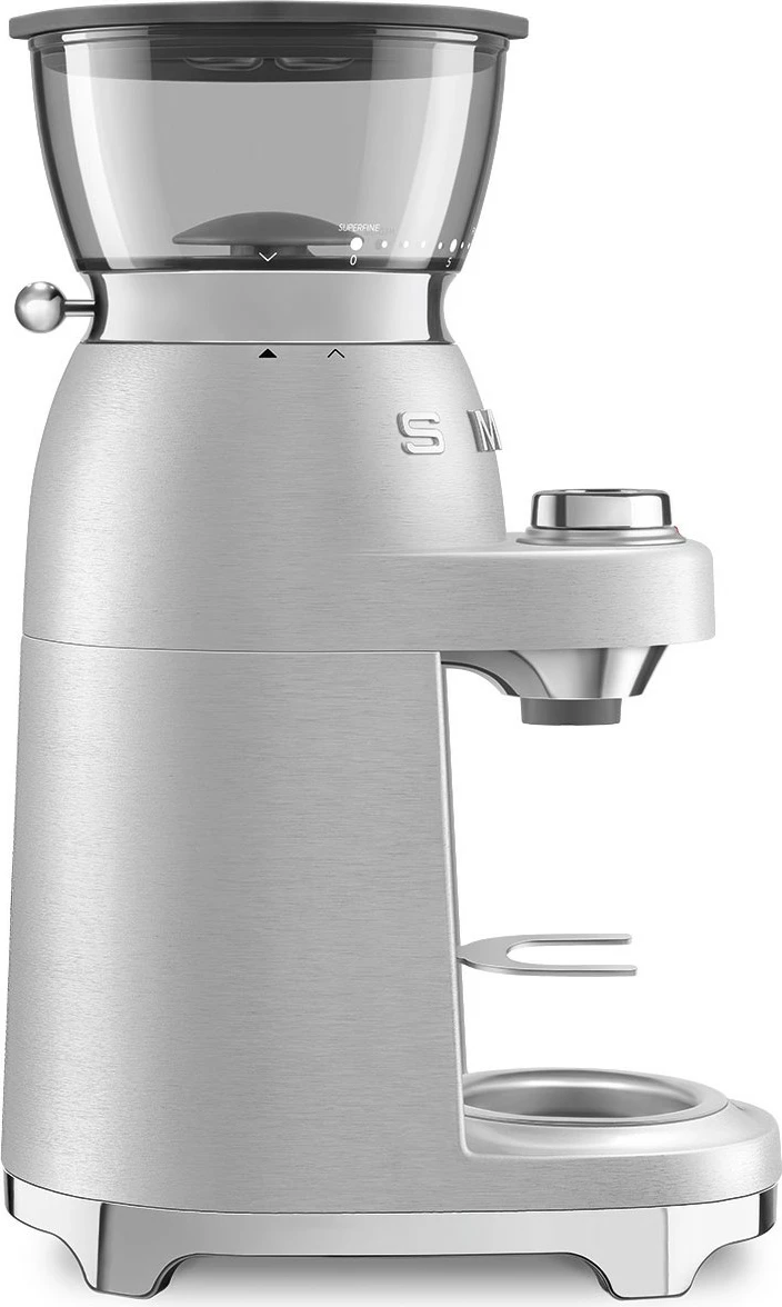 Mulli kafeje Smeg CGF02SSEU 50s Style, argjendtë