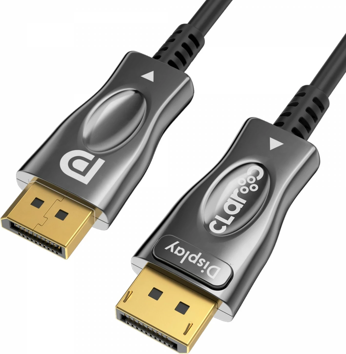 Kabëll optik Claroc DisplayPort 1.4 AOC 8K 5m, ngjyrë e zezë-gri