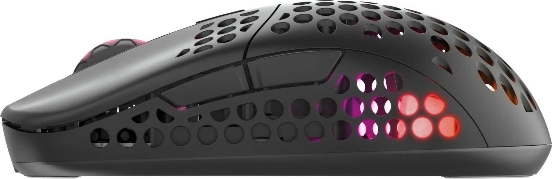 Maus Cherry XTRFY M42 RGB, Ambidextrous, Optical, RF Wireless + USB Type-C, 19000 DPI, Bardhë