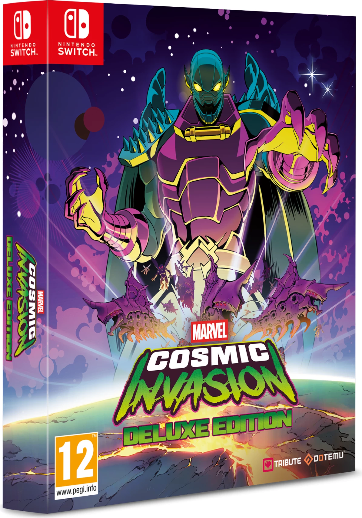 Lojë për Nintendo Switch, Dotemu, Marvel Cosmic Invasion Deluxe Edition, fizike, Steelbook + art cards + sticker sheets + poster, collector's box