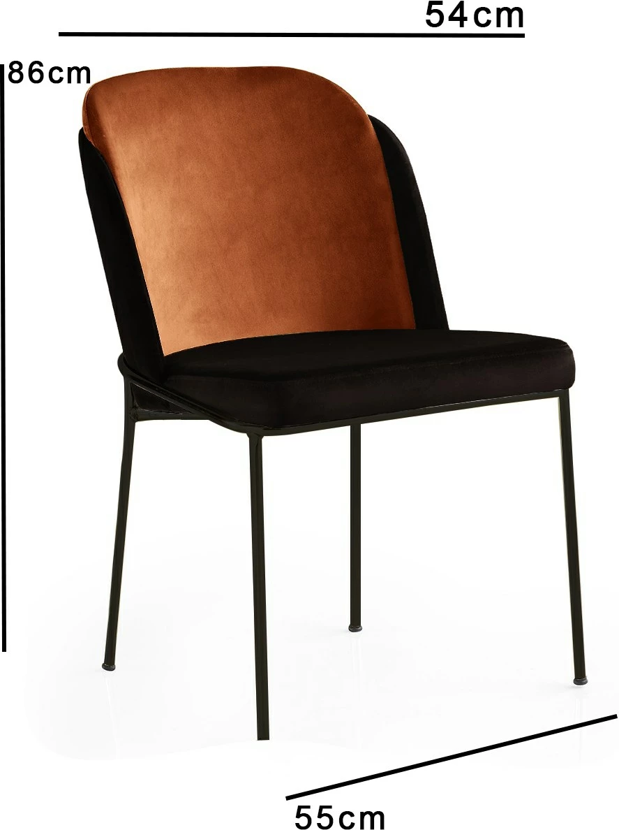 Set karrigesh (2 copë), Hanah Home, DR - 147 V2, ngjyrë e kuqe tjegulle dhe e zezë