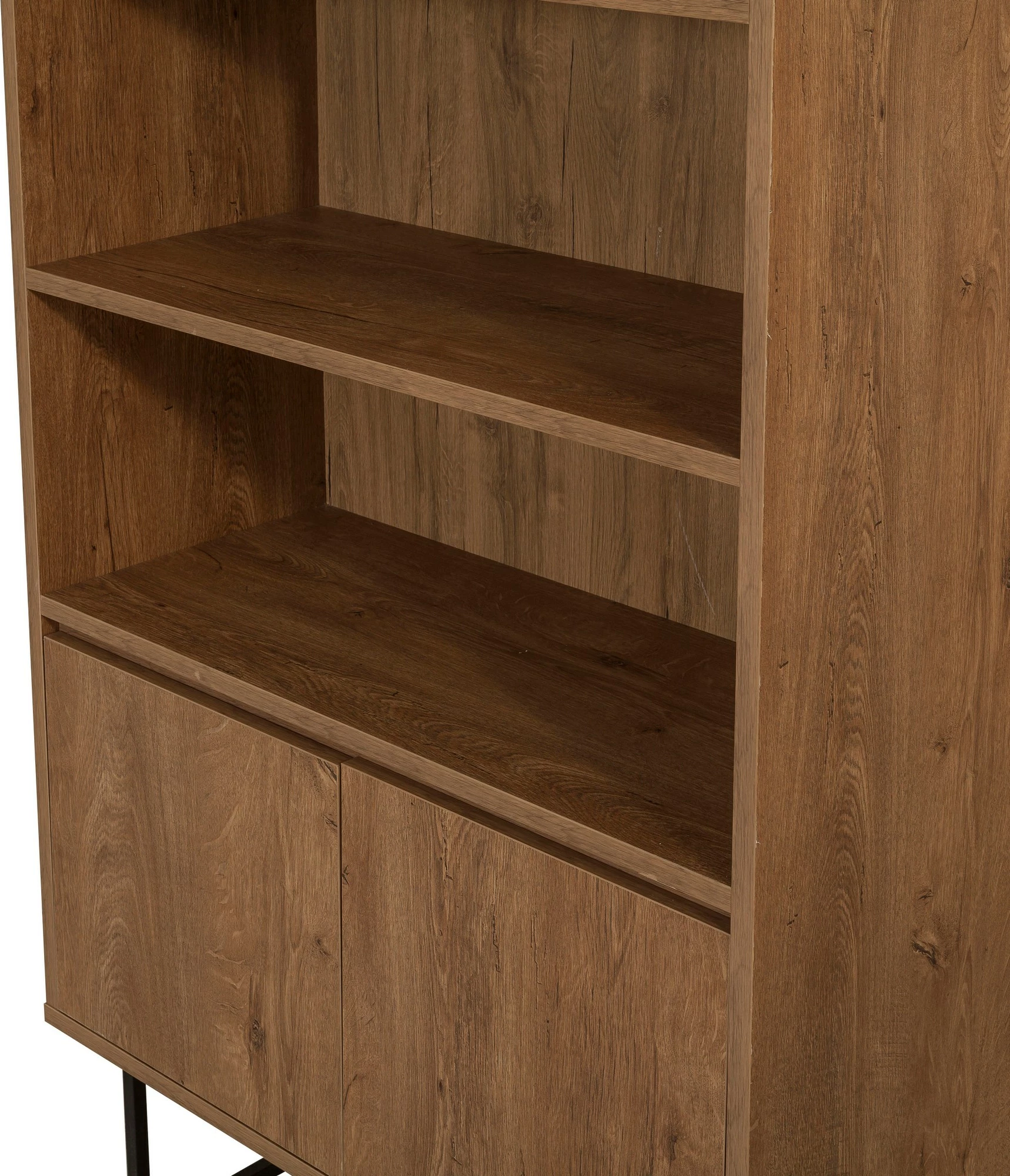 Set mobiljesh për dhomë dite, ngjyrë arre dhe e zezë, Laxus Takım 12