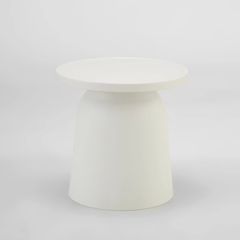 Tavolinë kafeje Domi, ngjyrë off white, 47x47x46cm