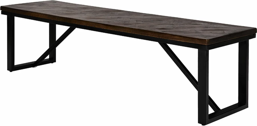 Bankë Maiandros, ngjyrë kafe e errët, 170x45x45