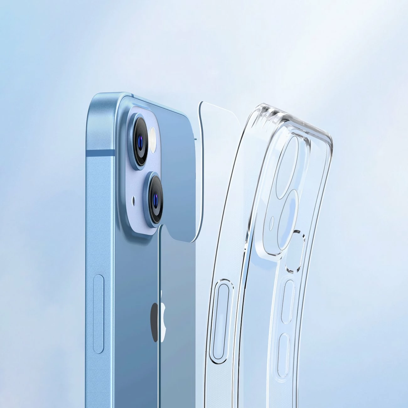 Mbështjellës Ugreen Classy Clear Enhanced për iPhone 14 Plus, Transparent
