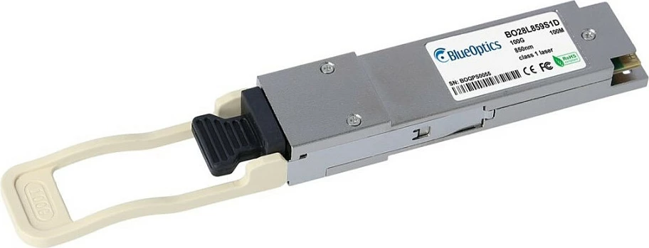 Modul transceiver BlueOptics QSFP28, Cisco kompatibil, 100GBASE-SR4, MPO/MTP, MMF, 100m