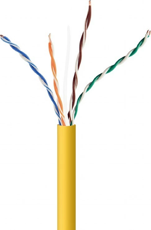 Kabllo rrjeti Gembird UPC-5004E-SOL-Y, kat.5 UTP, 305m, i verdhë