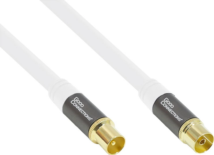 Kabllo antene TV GoodConnections SmartFLEX 1.5m, RG-6/U, 75Ω, bardhë