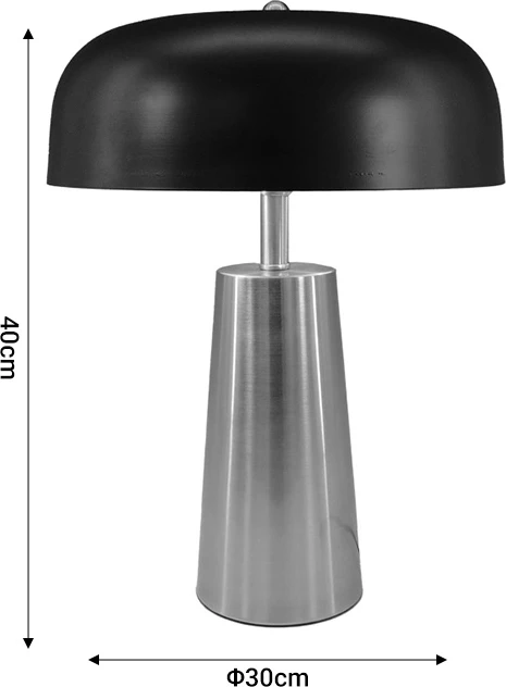 Llambë tavoline Luminary Inart E27, metal i artë, D30x40cm