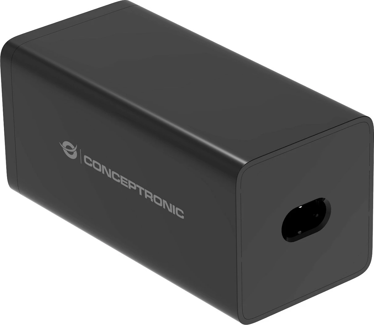 Karikues USB Conceptronic 6-Port 200W GaN PD 3.1, 4x USB-C 2x USB-A, me kabllo USB-C në USB-C, i zi