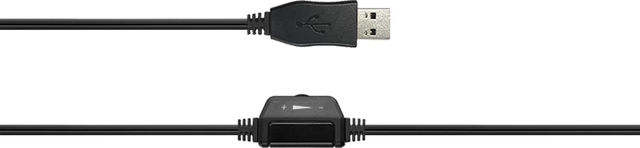 Kufje me mikrofon CANYON CHSU-1 USB, kabllo 2 m, stereo, të zeza