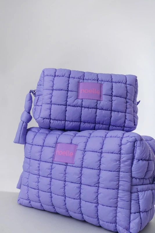 Noelle Cosmetic Bag Bubble Pouch Purple - big