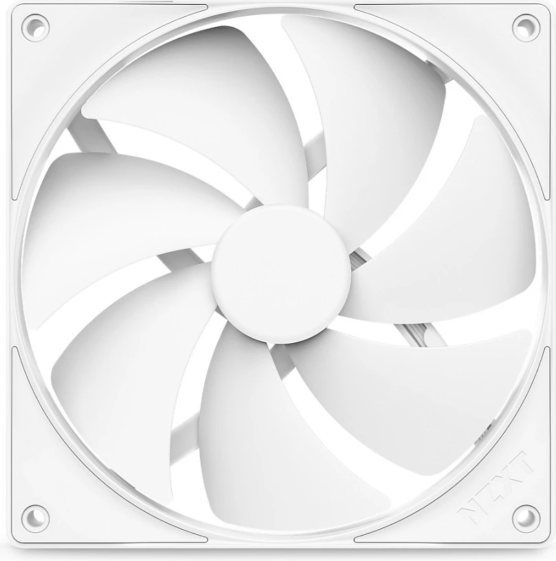 Ventilator për kasë NZXT F-Series F140P, 140mm PWM 4-pin, i bardhë