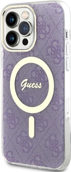 Mbështjellës Guess 4G MagSafe për iPhone 14 Pro Max 6.7", vjollcë