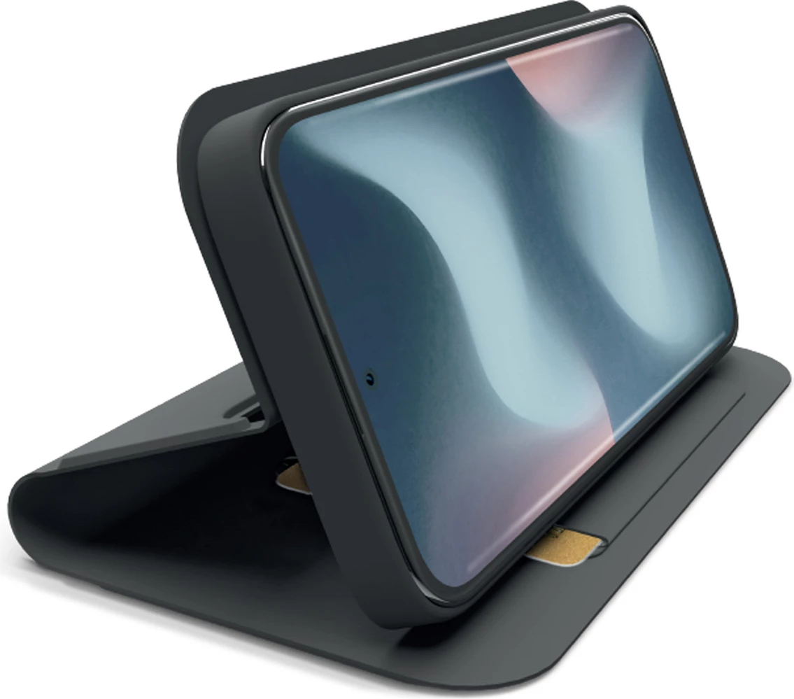 Mbështjellës me kapak SBS Wallet Smooth për Xiaomi Redmi Note 15 4G, me flap, stand, xhep karte, i zi