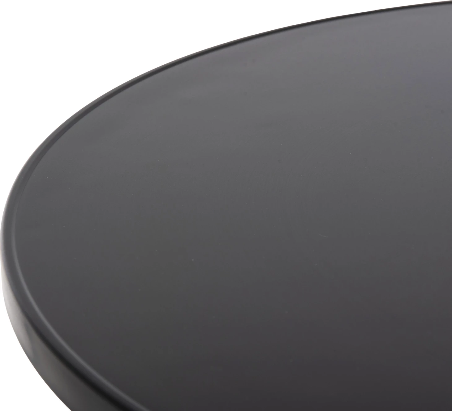 Tavolinë e rrumbullakët për jashtë, GOSS, alumini, ngjyrë e zezë, Φ60x70 cm