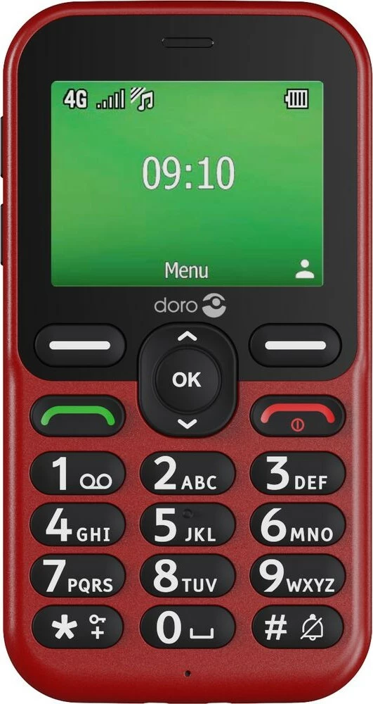 Celular Doro Leva E10 LTE, i kuq