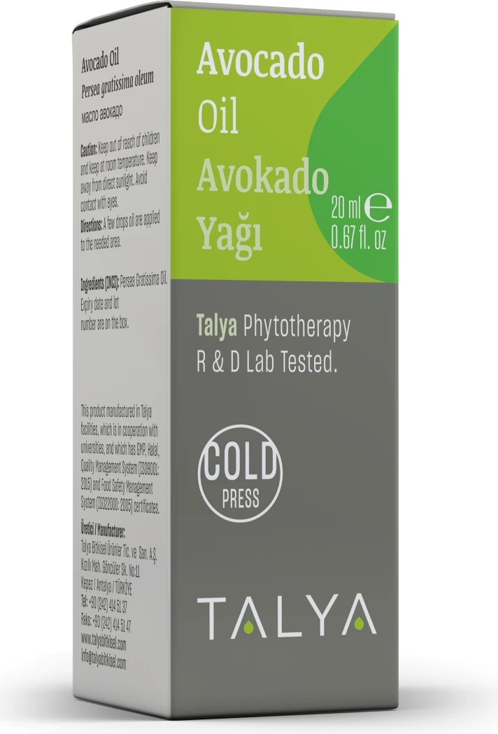 Avocado Oil 20 ml (Cold Pressed)