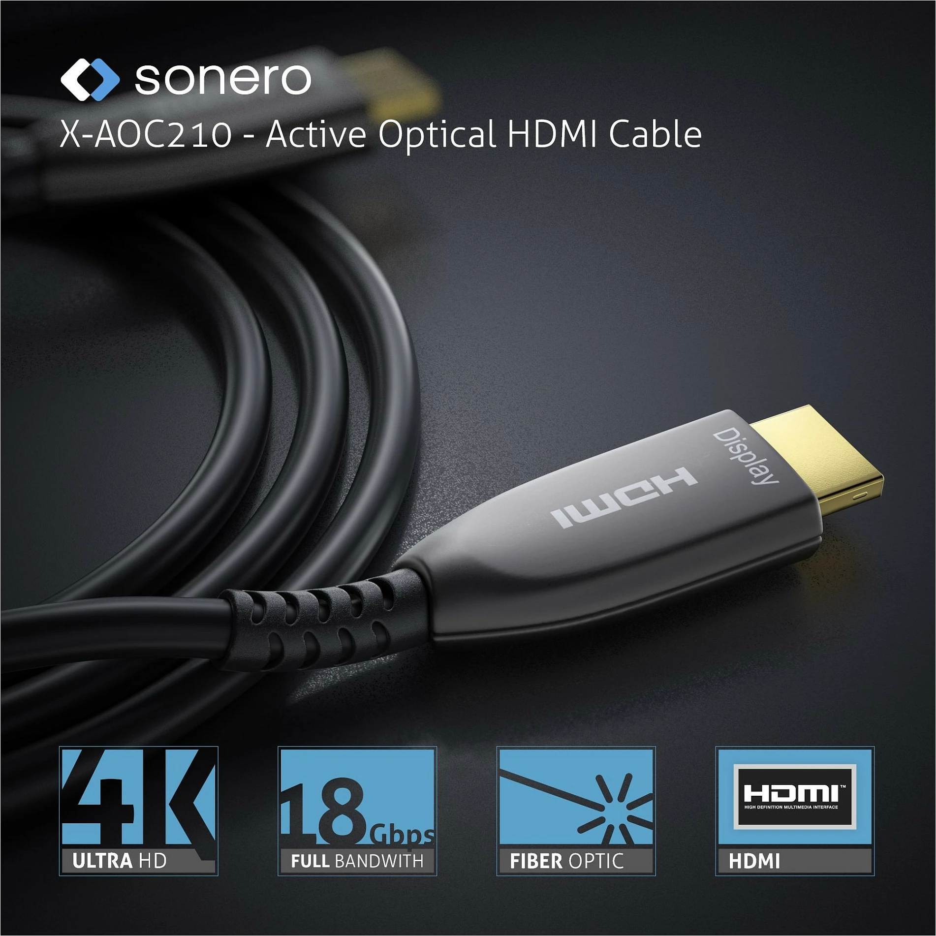 Kabl HDMI PureLink sonero, 10m, 4K@60Hz, HDMI 2.0b, AOC, i zi