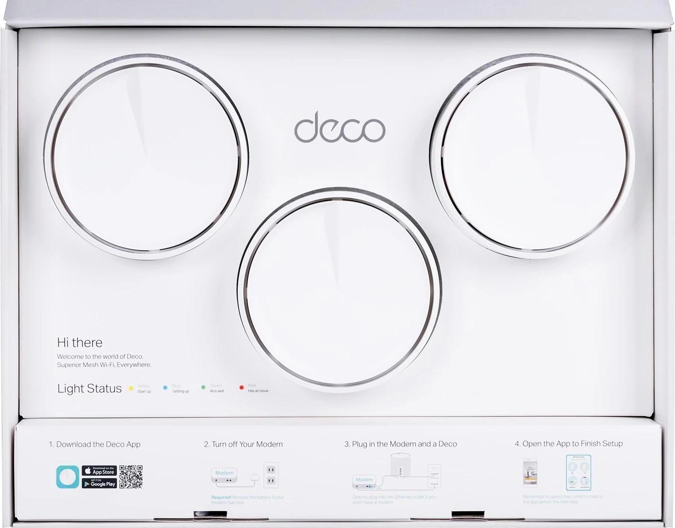 Sistemi i Wi-Fi 6 për tërë shtëpinë TP-Link AX3000, Pako me 3 copë