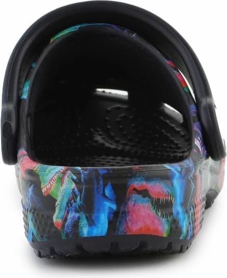 Atlete për fëmijë Crocs Classic Dino Clog Jr, të zezë