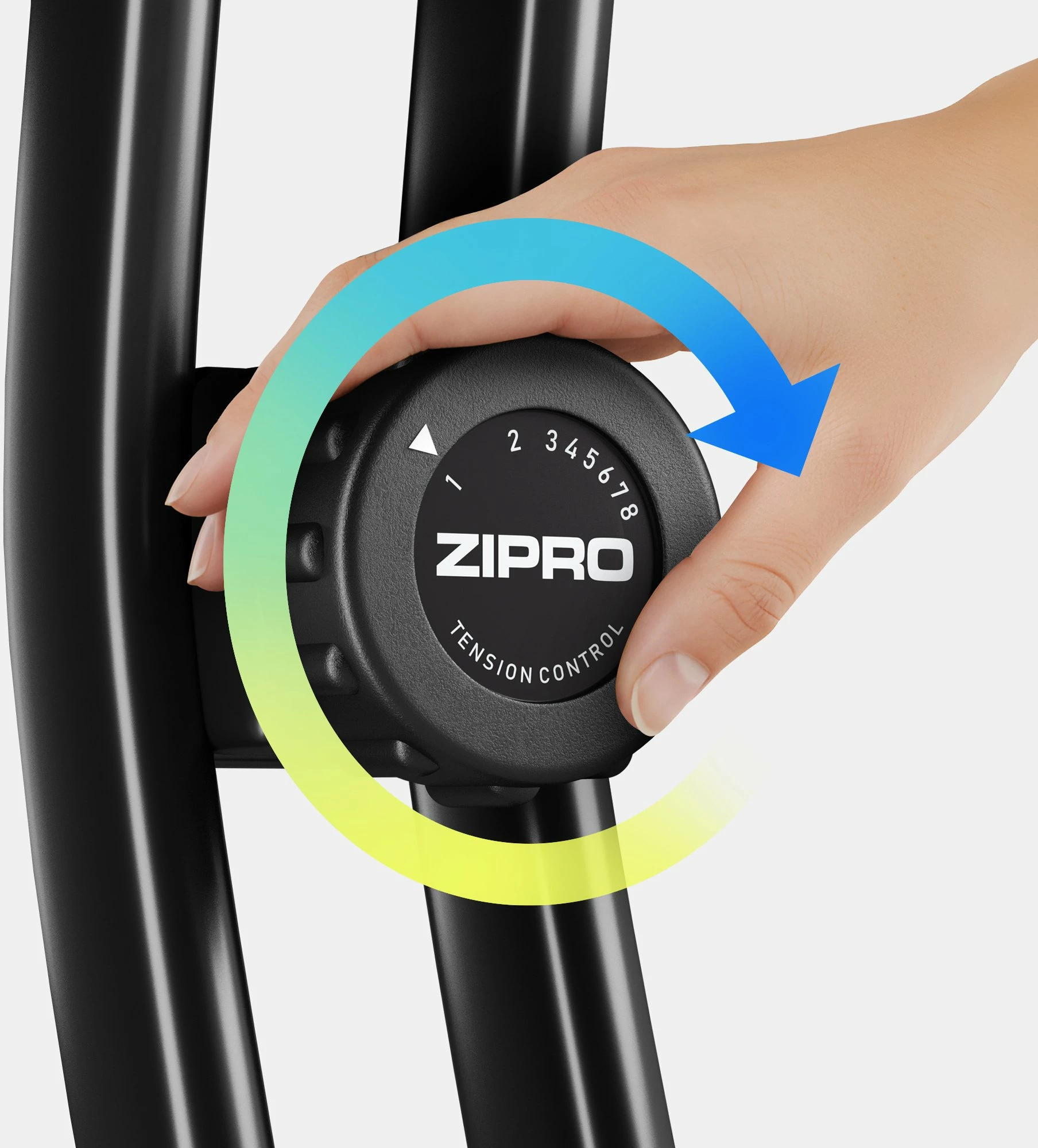 Biçikletë statike Zipro Future X, rezistencë magnetike 8 nivele, e palosshme vertikale, max 110 kg, e zezë