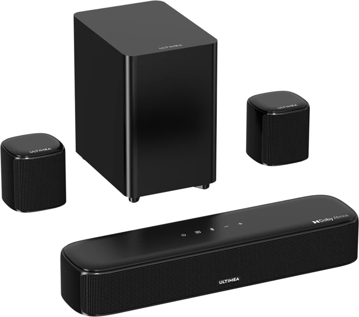 Soundbar Ultimea Aura A50 Pro 5.1 Dolby Atmos me subwoofer me kabllo, e zezë