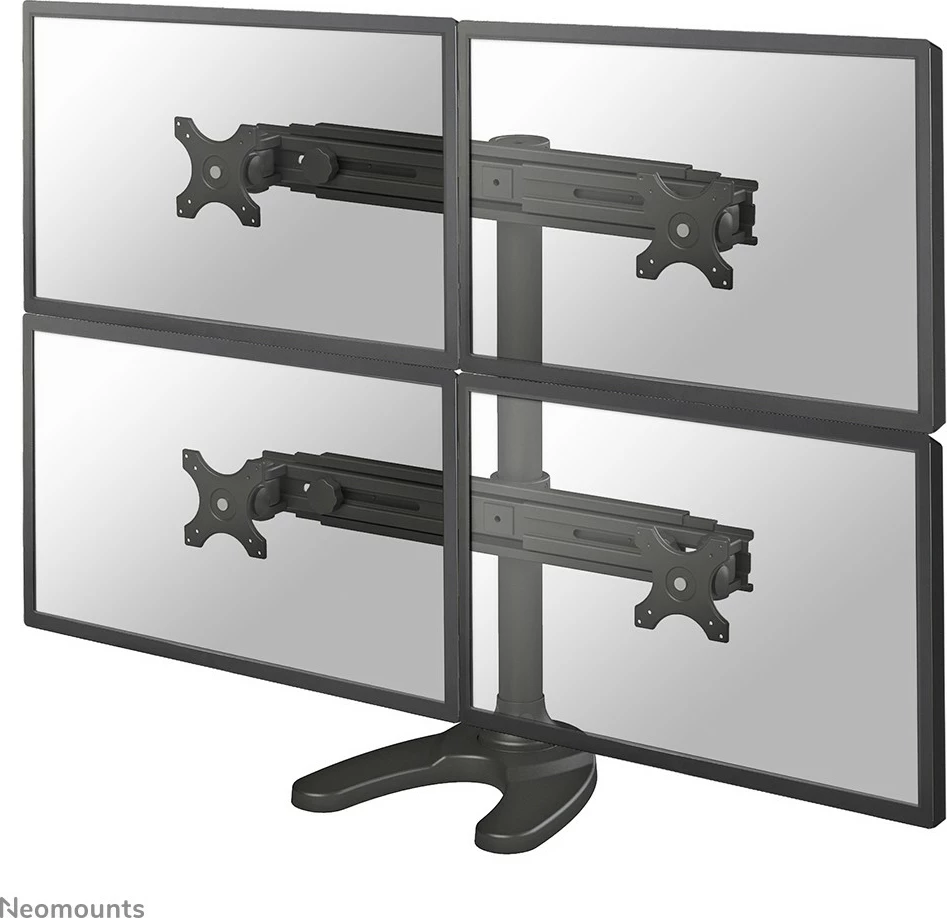 Mbajtëse monitorësh Newstar FPMA-D700DD4, deri 4 ekrane, 19-30 inç, rregullim lartësie, e zezë