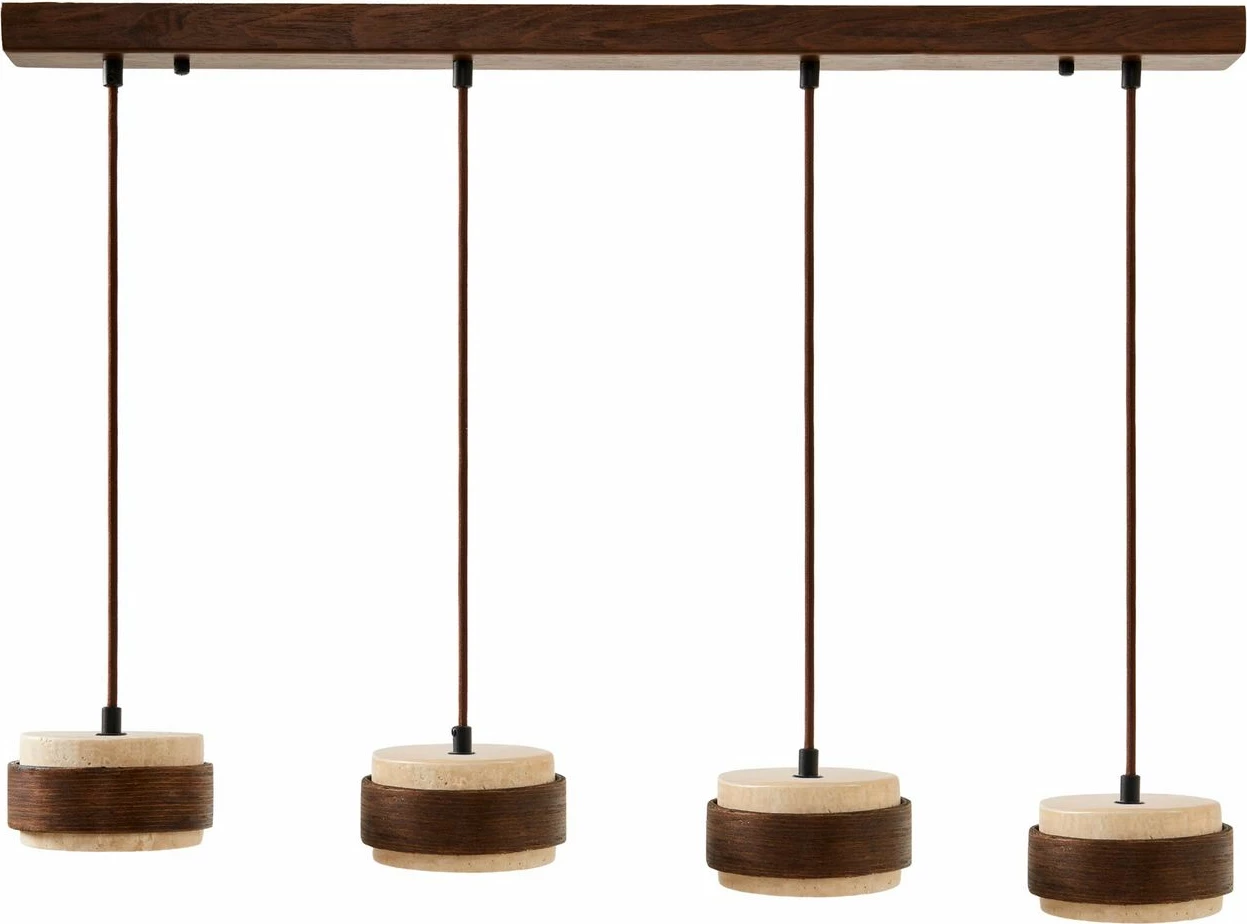 Llambë tavani Opviq Lover D, dru arre, bezhë