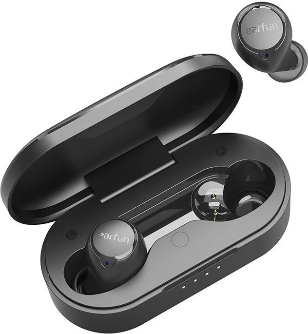 Kufje TWS EarFun Free 1S, in-ear, Bluetooth 5.3, IPX7, e zezë