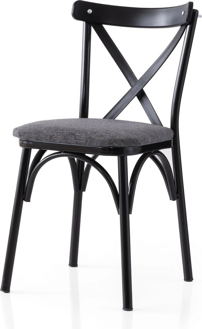Set karrigash (2 copë), Skye Decor, ekol - 288 V2, ngjyrë e zezë dhe antracit