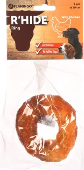 Shpërblime për qen me përmbajtje mish pule Flamingo