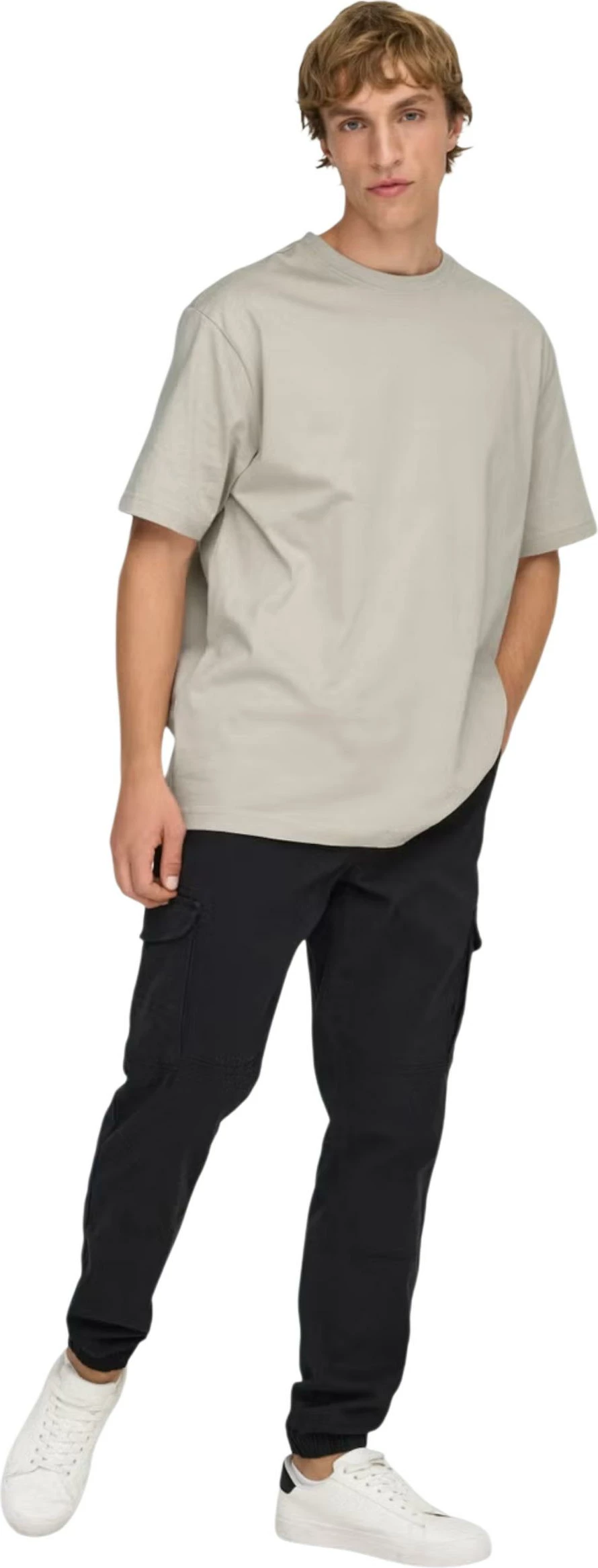 Maicë për meshkuj Only & Sons Onsfred Life Rlx Ss Tee Noos 22022532, bezhë [Madhësia: S]