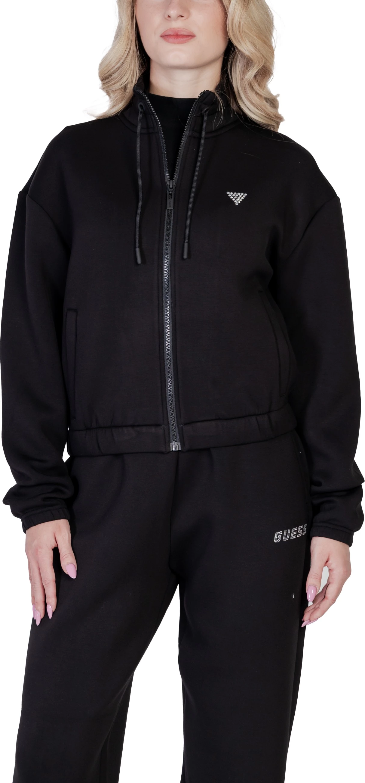 Duks për femra Guess Active Cecilia Scuba Zip V4BQ14 K7UW2, i zi [Madhësia: XS]