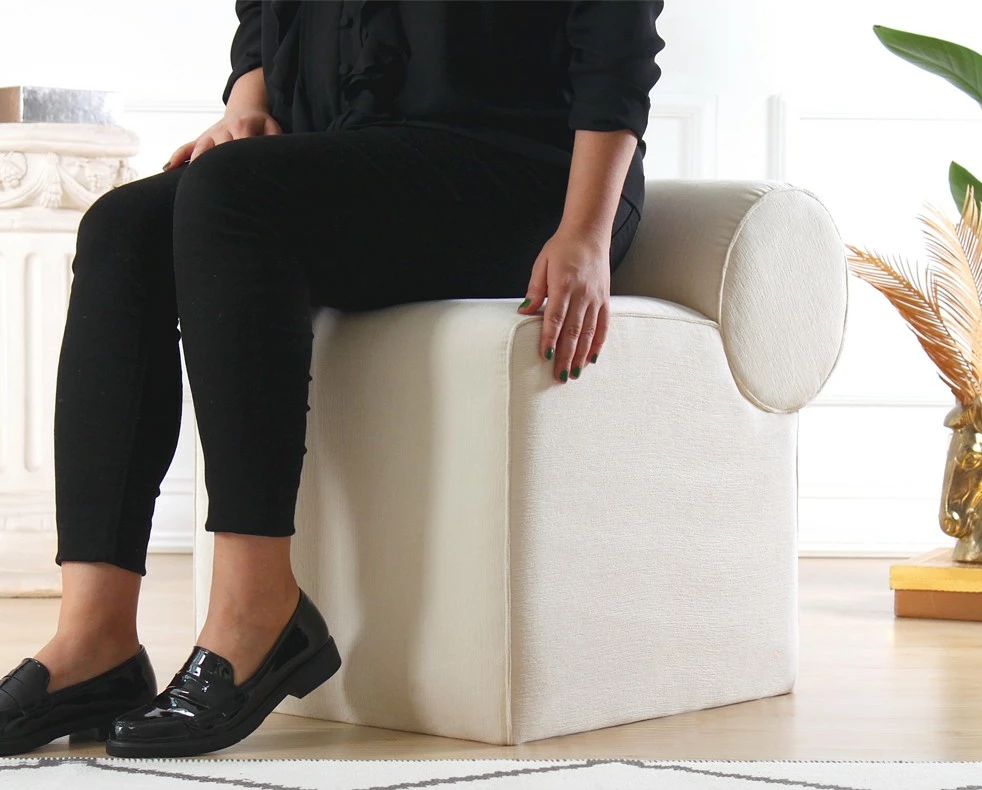 Puf Atelier del Sofa Linburg, krem