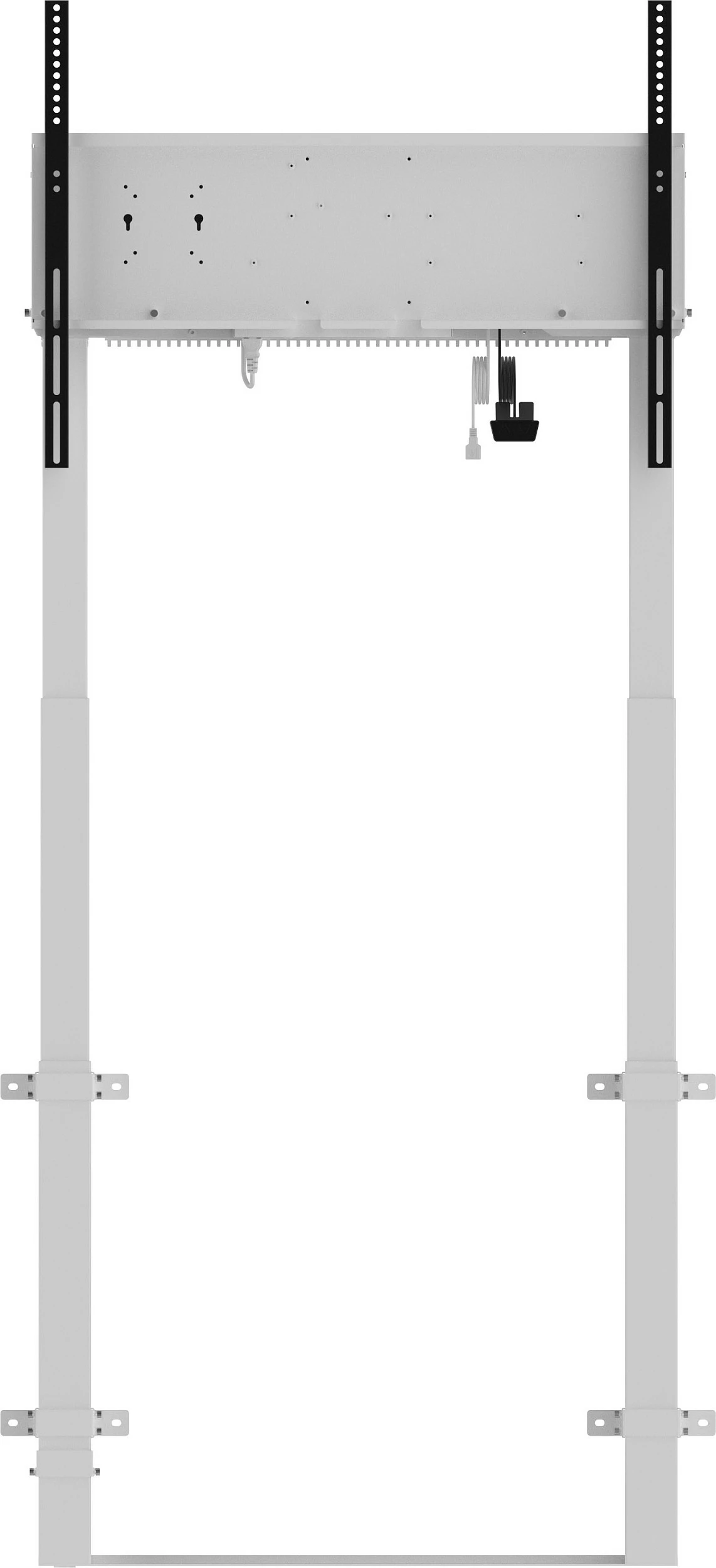 Mbajtëse dyshemeje elektrike për ekran iiyama Pylon, VESA 800x600, deri 120kg, 55-98", e bardhë