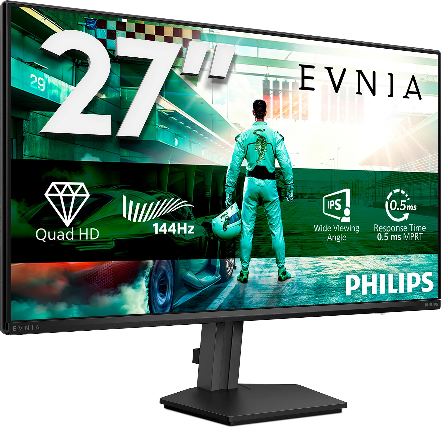 Monitor gaming Philips Evnia 27M2N3500NF/00, 27", QHD 2560x1440, IPS, 144Hz, 0.5ms, i zi