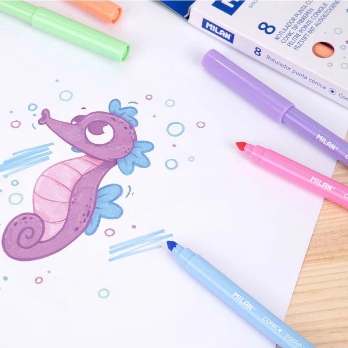 MILAN FLLAMASTERA PASTEL 1/8 0612308P