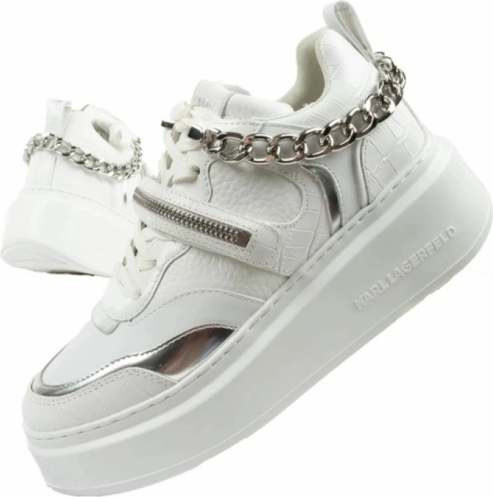 Këpucë për femra Karl Lagerfeld, të bardha