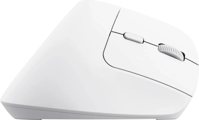 Maus Trust Bayo+, pa tela, optik, 2400 DPI, i bardhë