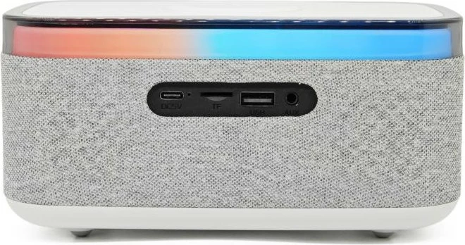 Radiobudilnik Denver FM, Bluetooth, karikim wireless, gri
